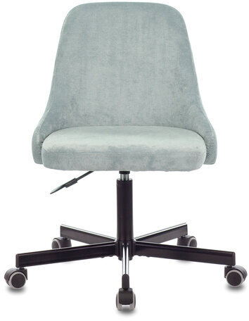 Кресло CH-340M, пятилучие металлическое, ткань, серо-голубое, 1398209