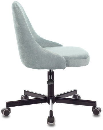 Кресло CH-340M, пятилучие металлическое, ткань, серо-голубое, 1398209