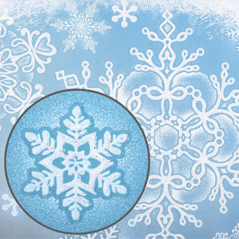 Украшение для окон и стекла ЗОЛОТАЯ СКАЗКА "Морозные узоры 4", 30х38 см, ПВХ, 591226