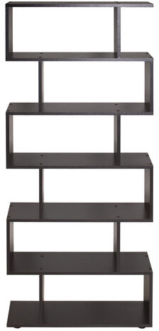 Стеллаж BRABIX "Scandi SH-008", 730х250х1760 мм, 6 секций, ЛДСП, венге, 641899, ЦБ013658-3