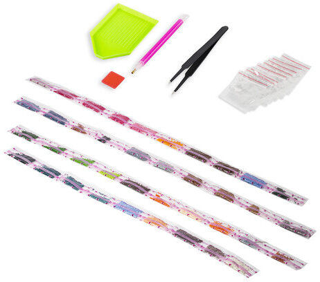 Картина стразами (алмазная мозаика) 40х50 см, ОСТРОВ СОКРОВИЩ "Маленькое кафе", без подрамника, 662585