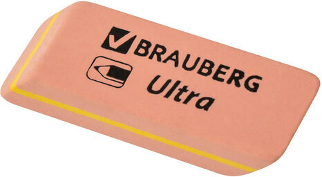 Ластики BRAUBERG "Ultra Mix" 9 шт., размер ластика 41х14х8 мм/29х18х8 мм, натуральный каучук, 229604
