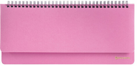 Планинг настольный недатированный (305x140 мм) BRAUBERG "Select", балакрон, 60 л., розовый, 111697