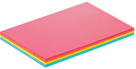 Бумага цветная BRAUBERG, А4, 80 г/м2, 100 л., (5 цветов х 20 л.), интенсив, для офисной техники, 112461