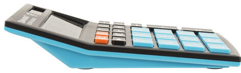 Калькулятор настольный BRAUBERG ULTRA COLOR-12-BKBU (192x143 мм), 12 разрядов, двойное питание, ЧЕРНО-ГОЛУБОЙ, 250497