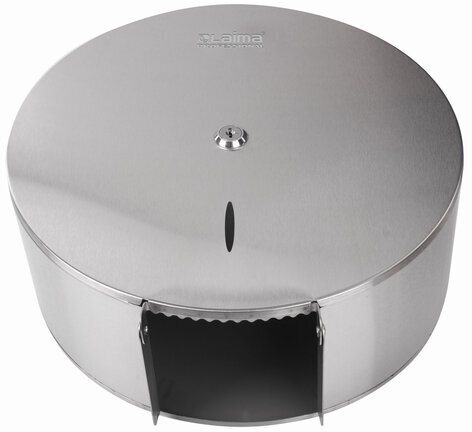 Диспенсер для туалетной бумаги LAIMA PROFESSIONAL INOX, (Система T1) БОЛЬШОЙ, нержавеющая сталь, матовый, 605700