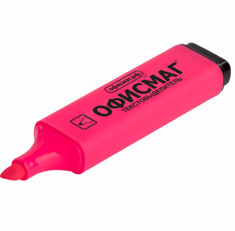 Текстовыделитель ОФИСМАГ, РОЗОВЫЙ, линия 1-5 мм, 151205
