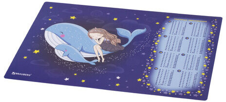 Настольное покрытие BRAUBERG, А3+, пластик, 46x33 см, "Ocean dream", 270400