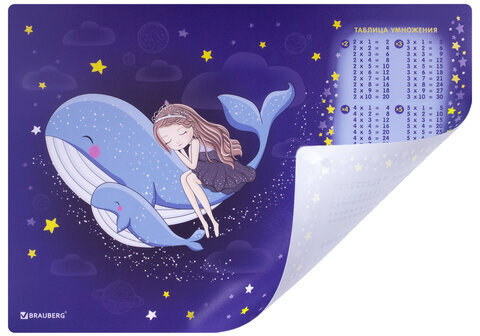 Настольное покрытие BRAUBERG, А3+, пластик, 46x33 см, "Ocean dream", 270400