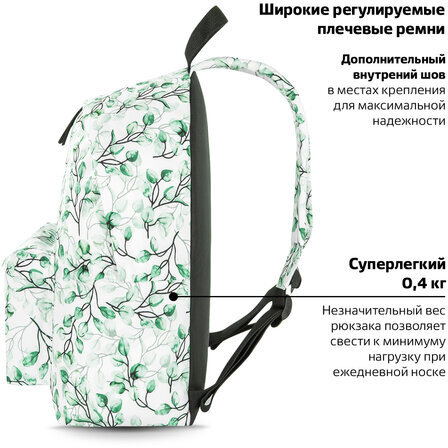 Рюкзак BRAUBERG универсальный, сити-формат, "Spring", 20 литров, 41х32х14 см, 270793