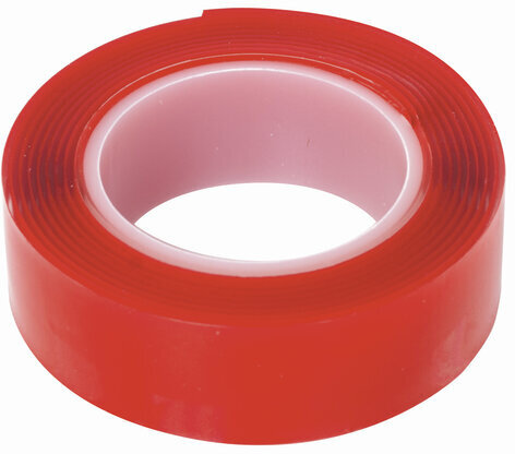 Монтажная прозрачная суперпрочная двухсторонняя лента 19 мм х 1,5 м, акриловая, 1 мм, BRAUBERG, 606423