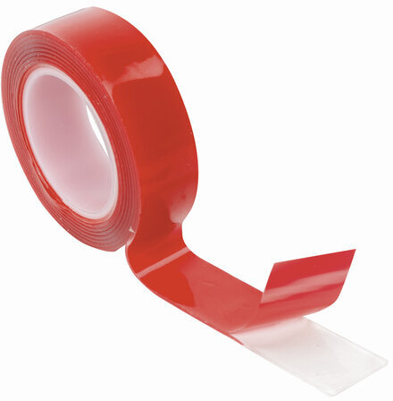 Монтажная прозрачная суперпрочная двухсторонняя лента 19 мм х 1,5 м, акриловая, 1 мм, BRAUBERG, 606423