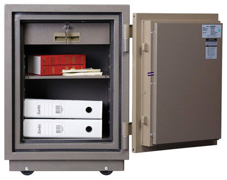 Сейф огнестойкий VALBERG "FRS-66T KL", 672х485х430 мм, 79 кг, 2 ключевых замка, трейзер, крепление к полу