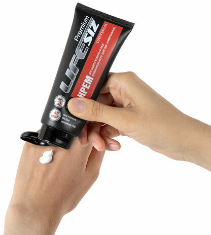 Крем защитный 100 мл LIFESIZ универсал от водорастворимых и водонерастворимых веществ