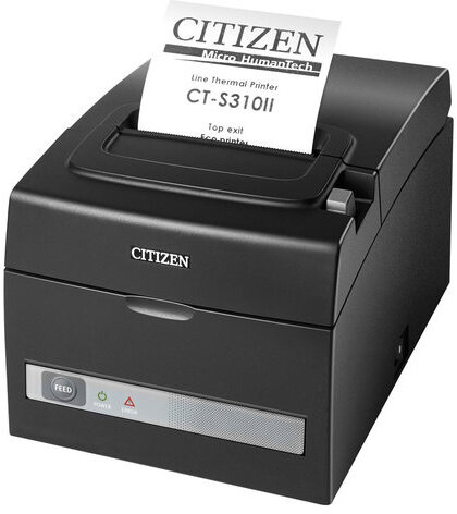 Принтер чековый CITIZEN CT-S310II, термопечать, USB, Ethernet, черный, CTS310IIXEEBX