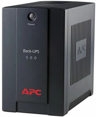 Источник бесперебойного питания APC Back-UPS BX500CI, 500VA (300 W), 3 розетки IEC 320, черный