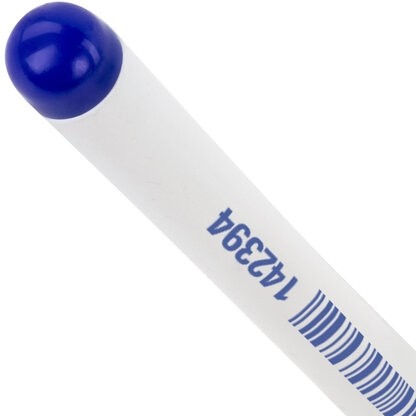 Ручка гелевая с грипом STAFF "Manager" GP-197, СИНЯЯ, корпус белый, игольчатый узел 0,5 мм, линия письма 0,35 мм, 142394