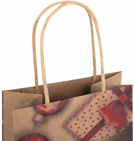 Пакет подарочный КОМПЛЕКТ 10 штук, 12x8x25 см, ЗОЛОТАЯ СКАЗКА, 591965