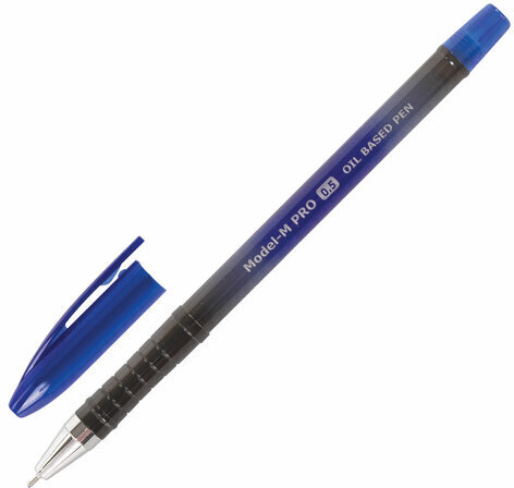 Ручка шариковая масляная BRAUBERG "Model-M PRO", СИНЯЯ, узел 0,5 мм, линия письма 0,25 мм, 143252