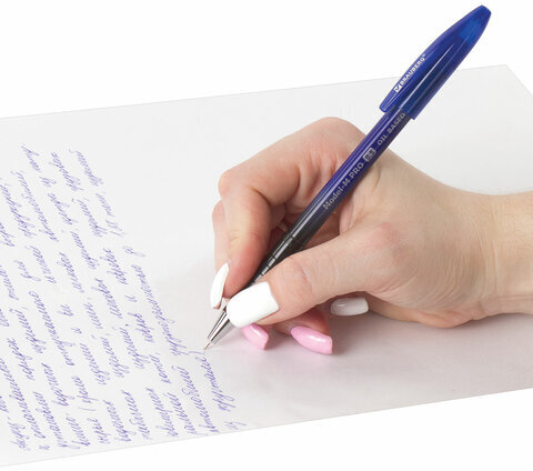 Ручка шариковая масляная BRAUBERG "Model-M PRO", СИНЯЯ, узел 0,5 мм, линия письма 0,25 мм, 143252