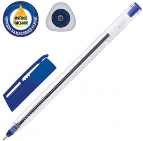 Ручка шариковая масляная PENSAN 2021, СИНЯЯ, трехгранная, узел 1 мм, линия письма 0,8 мм, 2021/S50