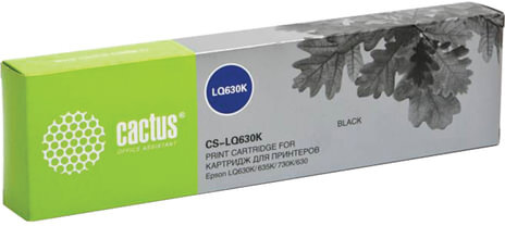 Картридж матричный CACTUS (CS-LQ630) для EPSON LQ-630K/635K/730K, черный, ресурс 2 млн. знаков