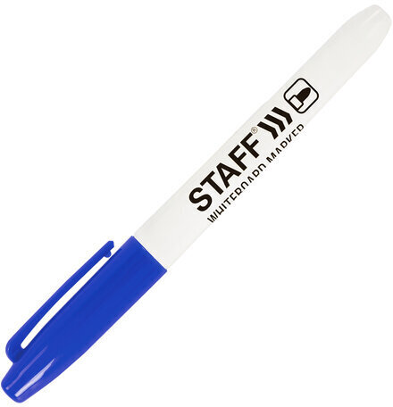 Маркер стираемый для белой доски STAFF "EVERYDAY" WBM-093, СИНИЙ, 2,5 мм, тонкий корпус, 151094