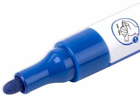 Маркер-краска лаковый EXTRA (paint marker) 4 мм, СИНИЙ, УСИЛЕННАЯ НИТРО-ОСНОВА, BRAUBERG, 151983