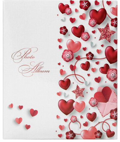 Фотоальбом BRAUBERG "Любовные истории" на 304 фото 10х15см, твердая обложка, термосклейка, 391159