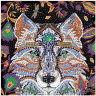 Алмазная мозаика Арт-Терапия "Ночной волк", более 1000 элементов, 20х20 см, ORIGAMI, 03214