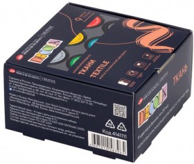 Краски по ткани акриловые &quot;Декола&quot;, 9 цветов по 20 мл, в банках, 4141111