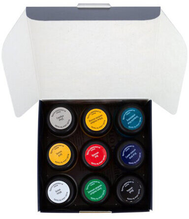 Краски по ткани акриловые "Декола", 9 цветов по 20 мл, в банках, 4141111