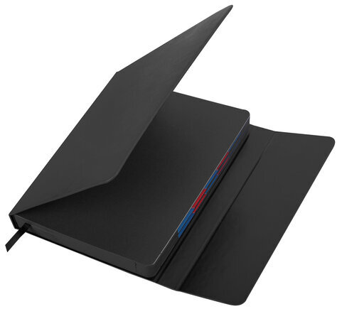 Ежедневник датированный 2024 А5 148х218 мм GALANT "Magnetic", под кожу, клапан, черный, 114756