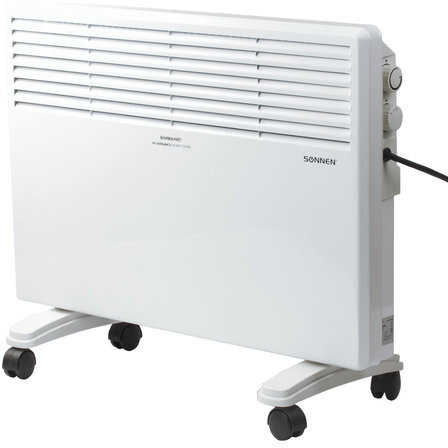 Обогреватель-конвектор SONNEN X-1500, 1500 Вт, напольная/настенная установка, белый, 453495