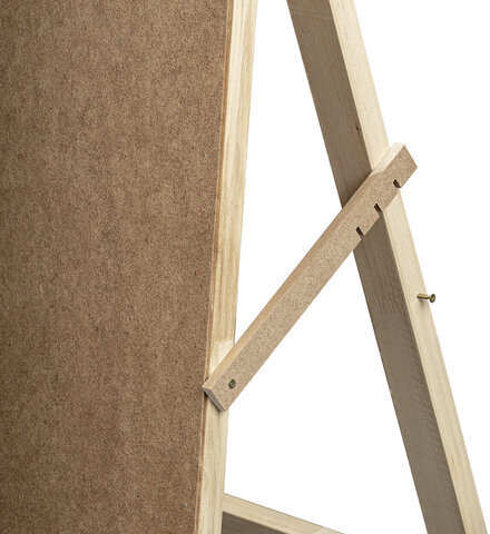 Мольберт напольный "Хлопушка", планшет 60x58 см, в собранном виде 58x120x5 см, BRAUBERG ART DEBUT, 192336