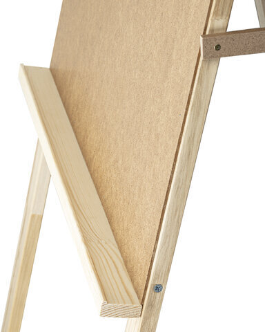 Мольберт напольный "Хлопушка", планшет 60x58 см, в собранном виде 58x120x5 см, BRAUBERG ART DEBUT, 192336