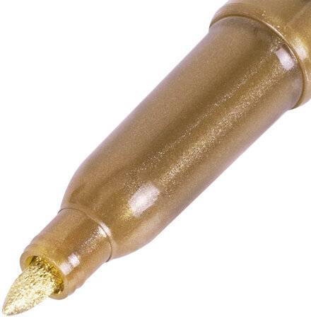 Маркер для декорирования и рисования ЗОЛОТИСТЫЙ BRAUBERG ART METALLIC, линия письма 1-3 мм, 152438