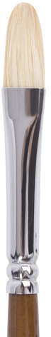 Кисть художественная профессиональная BRAUBERG ART CLASSIC, щетина, овальная, № 8, длинная ручка, 200730