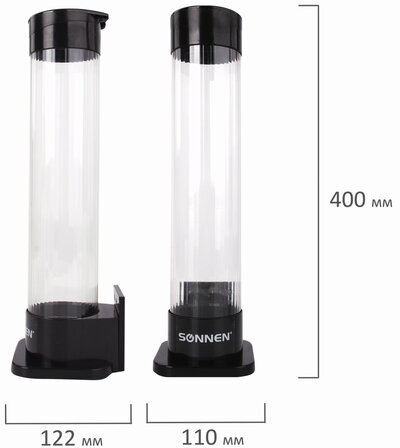 Стаканодержатель SONNEN BL-70, 70 стаканов, на винтах, черный, 455001