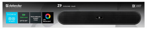 Колонка портативная-саундбар DEFENDER Z9 16 Вт, 2000 мАч, Bluetooth, FM, питание от USB, 65229