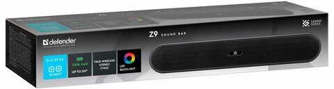 Колонка портативная-саундбар DEFENDER Z9 16 Вт, 2000 мАч, Bluetooth, FM, питание от USB, 65229