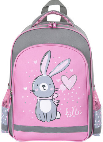 Рюкзак ПИФАГОР SCHOOL, 1 отделение, 3 кармана, "Adorable bunny", 38x28х14 см, 270654