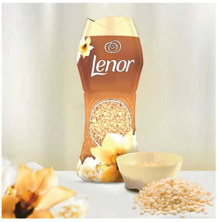 Кондиционер для белья в гранулах, 210 г, LENOR "Oro E Fiori Di Vaniglia", ваниль и орхидея