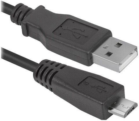 Кабель USB-micro USB 2.0, 1,8 м, DEFENDER, для подключения портативных устройств и периферии, 87459