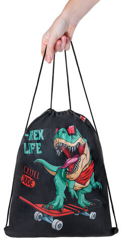 Мешок для обуви ПИФАГОР, 1 отделение, 40х32 см, "T-Rex", 271606