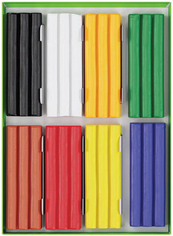 Пластилин восковой ГАММА "Пчелка", 8 цветов, 120 г, со стеком, картонная упаковка, 280038Н