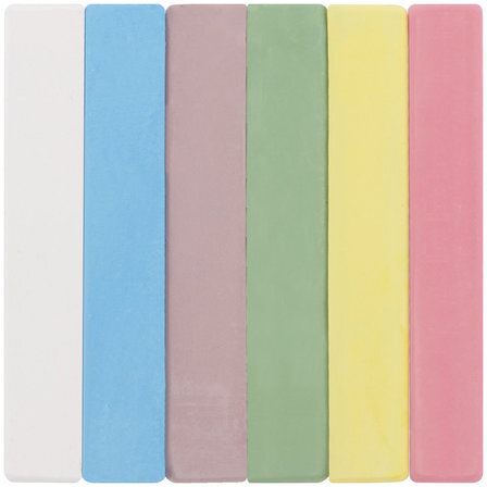 Мел цветной ЮНЛАНДИЯ "ЮНЛАНДИК И ОКРУЖАЮЩИЙ МИР", НАБОР 6 шт., квадратный, 227447