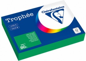 Бумага цветная CLAIREFONTAINE, А4, 80 г/м2, 500 л., интенсив, травяной, Франция, 1991C, 1991PC