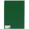 Папка-планшет BRAUBERG, А4 (340х240 мм), с прижимом и крышкой, картон/ПВХ, РОССИЯ, зеленая, 228340