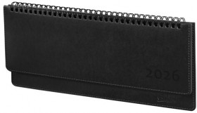 Планинг датированный 2026 305х140 мм GALANT &quot;Ritter&quot;, под кожу, черный, 117238